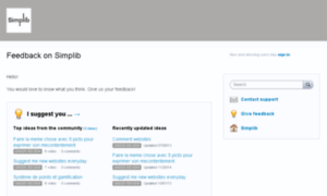 Simplib.uservoice.com thumbnail