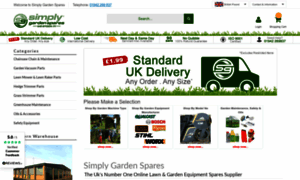 Simplygardenspares.co.uk thumbnail