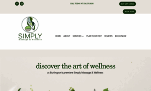 Simplymassageburlington.com thumbnail