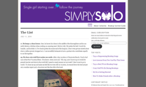 Simplysolo.wordpress.com thumbnail