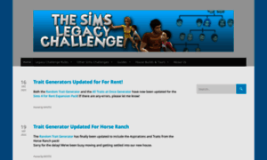 Simslegacychallenge.com thumbnail