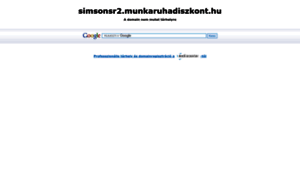 Simsonsr2.munkaruhadiszkont.hu thumbnail