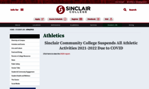 Sinclairathletics.com thumbnail