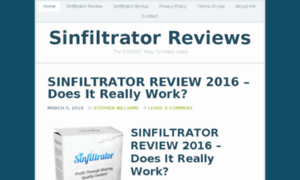 Sinfiltratorreviews.com thumbnail