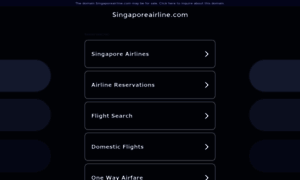 Singaporeairline.com thumbnail