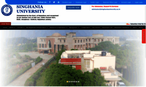 Singhaniauniversity.co.in thumbnail