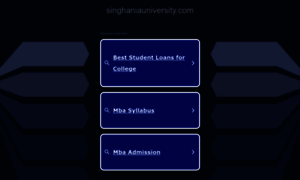 Singhaniauniversity.com thumbnail