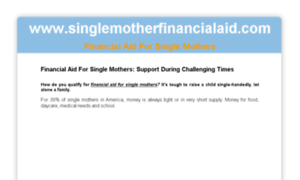 Singlemotherfinancialaid.com thumbnail