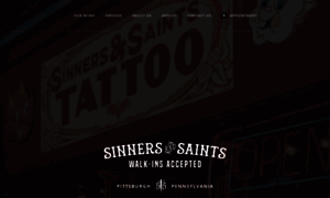 Sinnersandsaintstattooshop.com thumbnail