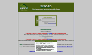 Siscad.uftm.edu.br thumbnail