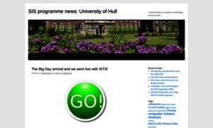 Sisprojectuniversityofhull.wordpress.com thumbnail