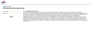 .com: Citi Remote Office Web Portal