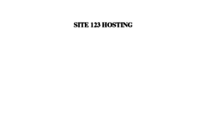 Site123hosting.com thumbnail