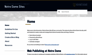 Sites.nd.edu thumbnail