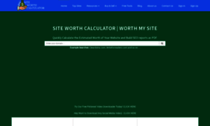 Siteworthcalculators.com thumbnail