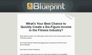 Sixfigurefitnessbusinessblueprint.com thumbnail