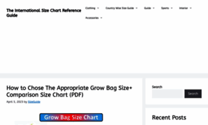 Sizecharts.net thumbnail