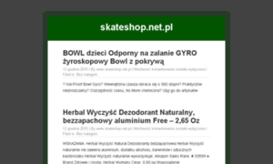 Skateshop.net.pl thumbnail
