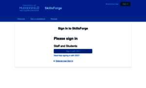 Skillsforge.hud.ac.uk thumbnail