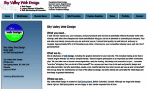 Sky-valley-web-design.ca thumbnail