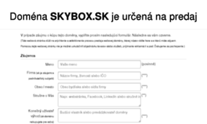 Skybox.sk thumbnail