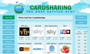 Skyhdcardsharing.com thumbnail