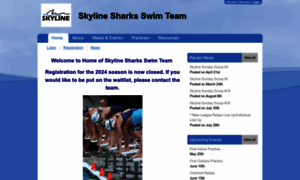 Skylinesharksswim.org thumbnail