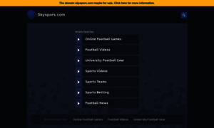 Skyspors.com thumbnail