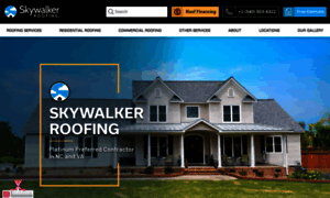 Skywalkerroofingnc.com thumbnail