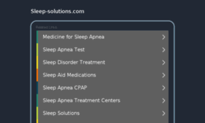 Sleep-solutions.com thumbnail
