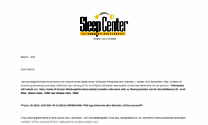 Sleepcenterofgreaterpittsburgh.com thumbnail