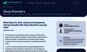 Sleepdisorders.sleepfoundation.org thumbnail