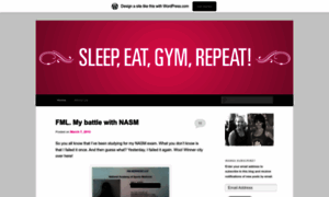 Sleepeatgymrepeat.wordpress.com thumbnail