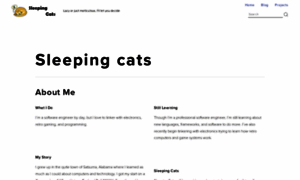 Sleepingcats.org thumbnail