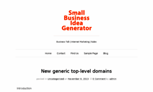 Smallbusinessideagenerator.com thumbnail