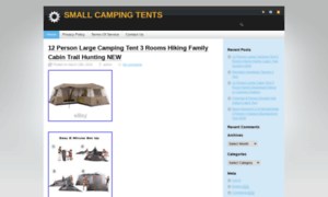 Smallcampingtents.biz thumbnail