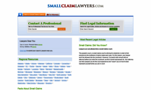 Smallclaimlawyers.com thumbnail