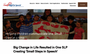Smallstepsinspeech.org thumbnail