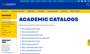 Smartcatalog.moreheadstate.edu thumbnail