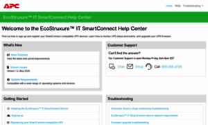 Smartconnect-support.apc.com thumbnail