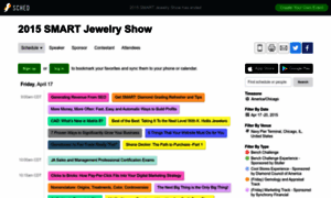 Smartjewelryshow2015.sched.org thumbnail