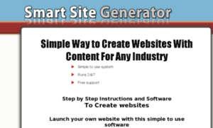 Smartsitegenerator.com thumbnail