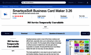 Smartsyssoft-business-card-maker.software.informer.com thumbnail