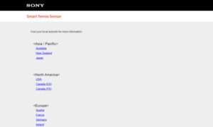 Smarttennissensor.sony.net thumbnail