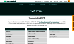 Smartweb.augustatech.edu thumbnail