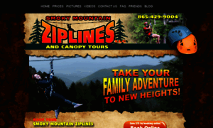 Smokymountainziplines.com thumbnail