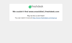 Snackible1.freshdesk.com thumbnail
