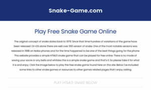 Snake-game.com thumbnail