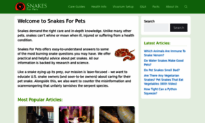 Snakesforpets.com thumbnail