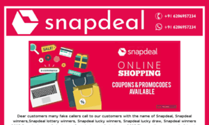 Snapdealprizewinner2018.com thumbnail